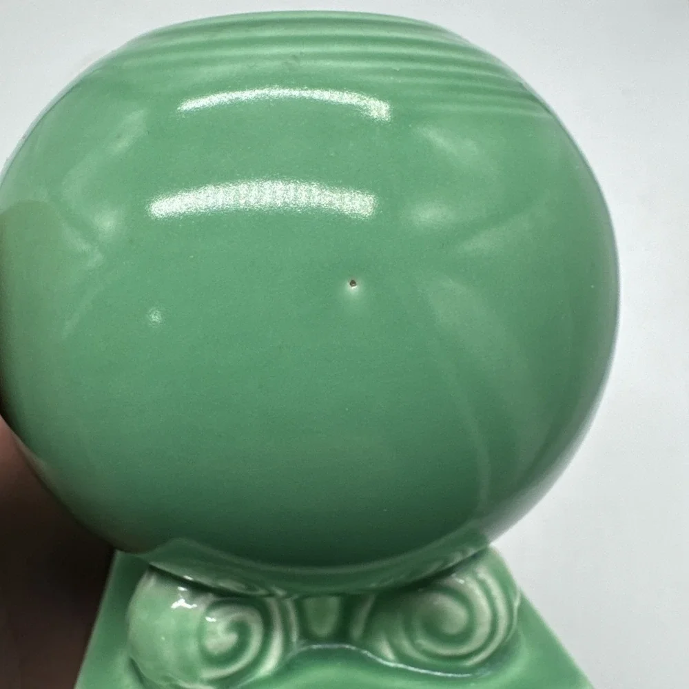 Vintage Fiesta GREEN Bulb Candle Holders